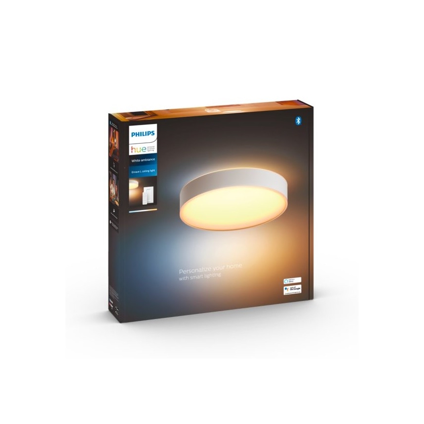 Philips - LED Димируем плафон Hue LED/33,5W/230V 2200-6500K Ø 425 мм бял + дистанционно управление
