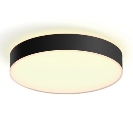 Philips - LED Димируем плафон Hue LED/33,5W/230V 2200-6500K Ø 425 мм черен + дистанционно управление
