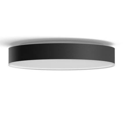 Philips - LED Димируем плафон Hue LED/33,5W/230V 2200-6500K Ø 425 мм черен + дистанционно управление