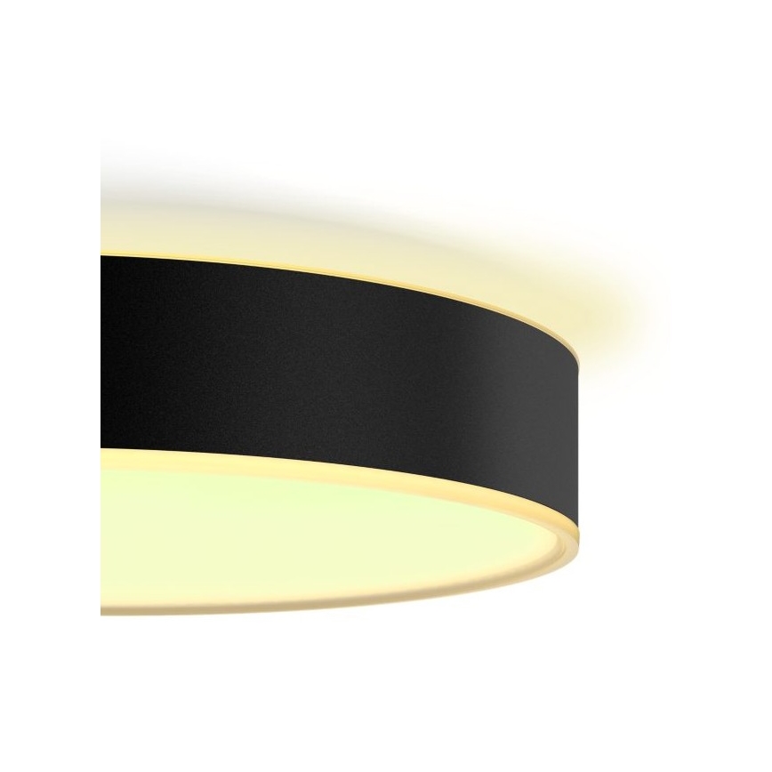 Philips - LED Димируем плафон Hue LED/33,5W/230V 2200-6500K Ø 425 мм черен + дистанционно управление