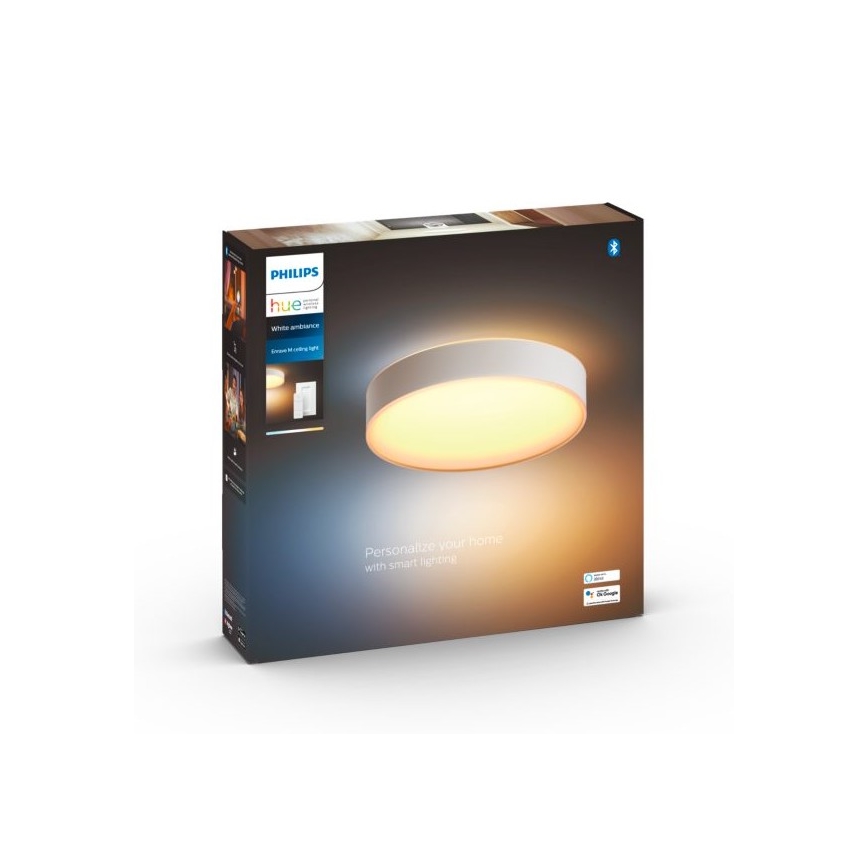 Philips - LED Димируем плафон Hue LED/19,2W/230V 2200-6500K Ø 381 мм бял + дистанционно управление