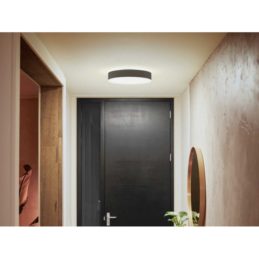 Philips - LED Димируем плафон Hue LED/19,2W/230V 2200-6500K Ø 381 мм черен + дистанционно управление