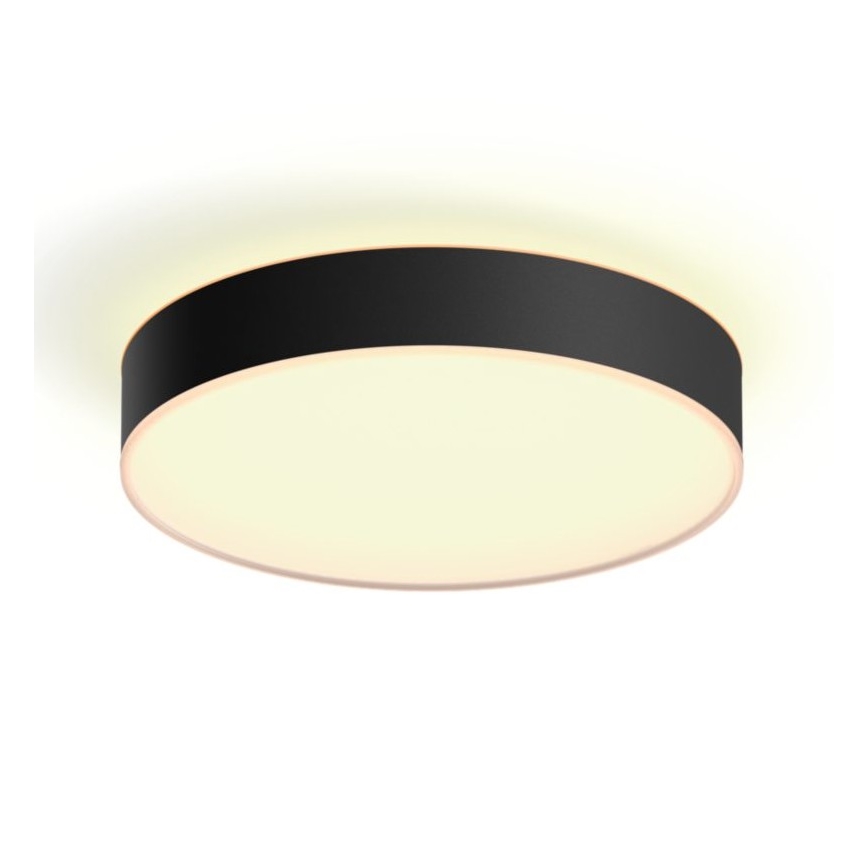 Philips - LED Димируем плафон Hue LED/19,2W/230V 2200-6500K Ø 381 мм черен + дистанционно управление