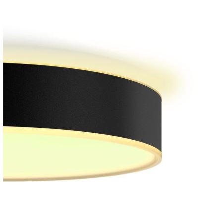 Philips - LED Димируем плафон Hue LED/19,2W/230V 2200-6500K Ø 381 мм черен + дистанционно управление
