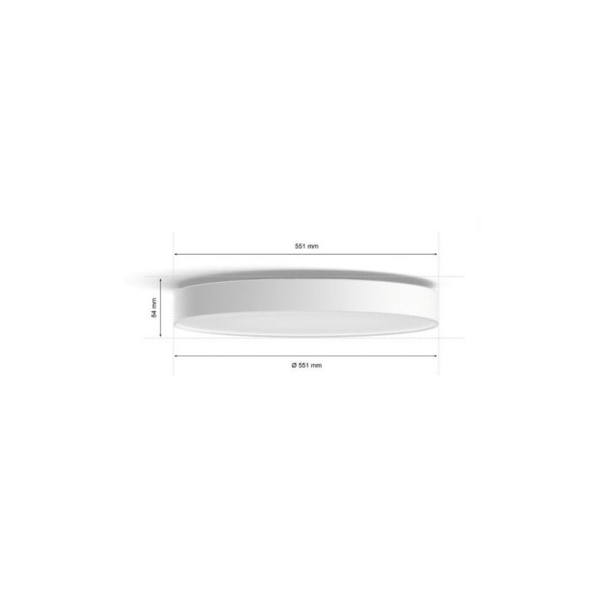 Philips - LED Димируем плафон Hue LED/48W/230V 2200-6500K Ø 551 мм бял + дистанционно управление