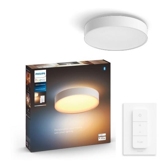 Philips - LED Димируем плафон Hue LED/19,2W/230V 2200-6500K Ø 381 мм бял + дистанционно управление