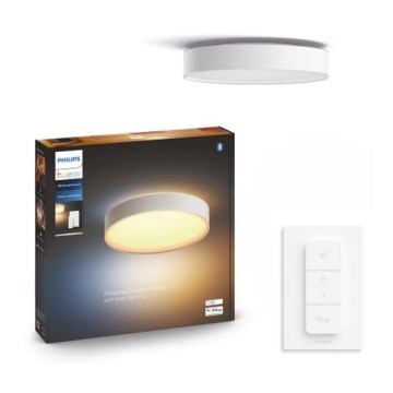 Philips - LED Димируем плафон Hue LED/33,5W/230V 2200-6500K Ø 425 мм бял + дистанционно управление