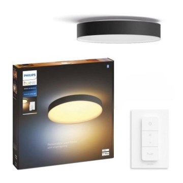 Philips - LED Димируем плафон Hue LED/48W/230V 2200-6500K Ø 551 мм черен + дистанционно управление