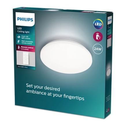Philips - LED Димируем плафон LED/24W/230V 2700-6500K + дистанционно управление