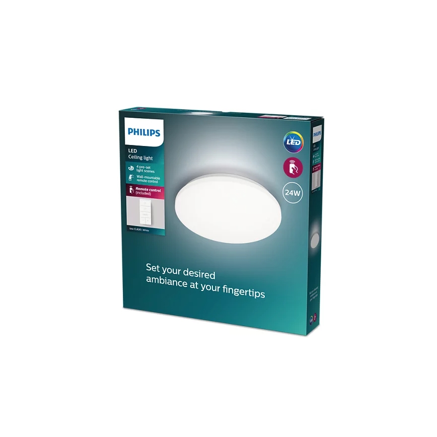 Philips - LED Димируем плафон LED/24W/230V 2700-6500K + дистанционно управление