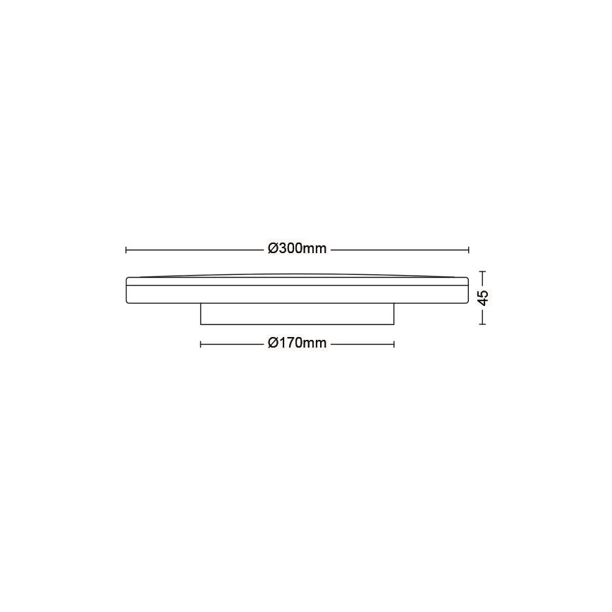 Philips - LED Димируем плафон SCENE SWITCH LED/18W/230V Ø 30 см 4000K черен