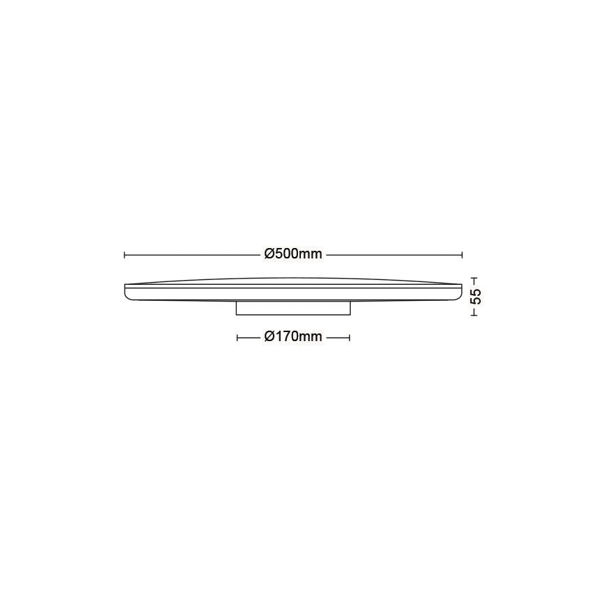 Philips - LED Димируем плафон SCENE SWITCH LED/36W/230V Ø 50 cm 4000K черен