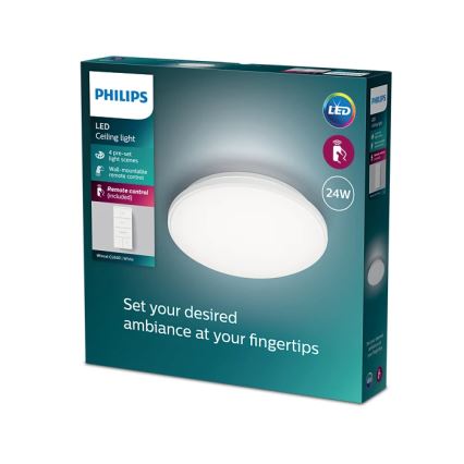 Philips - LED Димируем плафон LED/24W/230V 2700-6500K + дистанционно управление