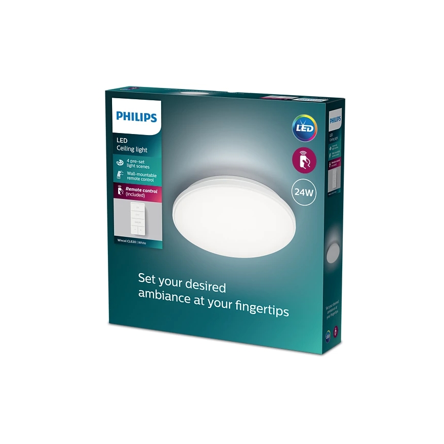 Philips - LED Димируем плафон LED/24W/230V 2700-6500K + дистанционно управление