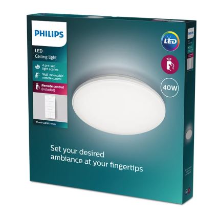 Philips - LED Димируем плафон LED/40W/230V 2700-6500K + дистанционно управление
