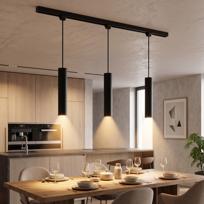 Philips - Димируем LED полилей на кабел за релсова система EASYLINK 3xGU10/6,2W/230V 2200-2700K 1m черен