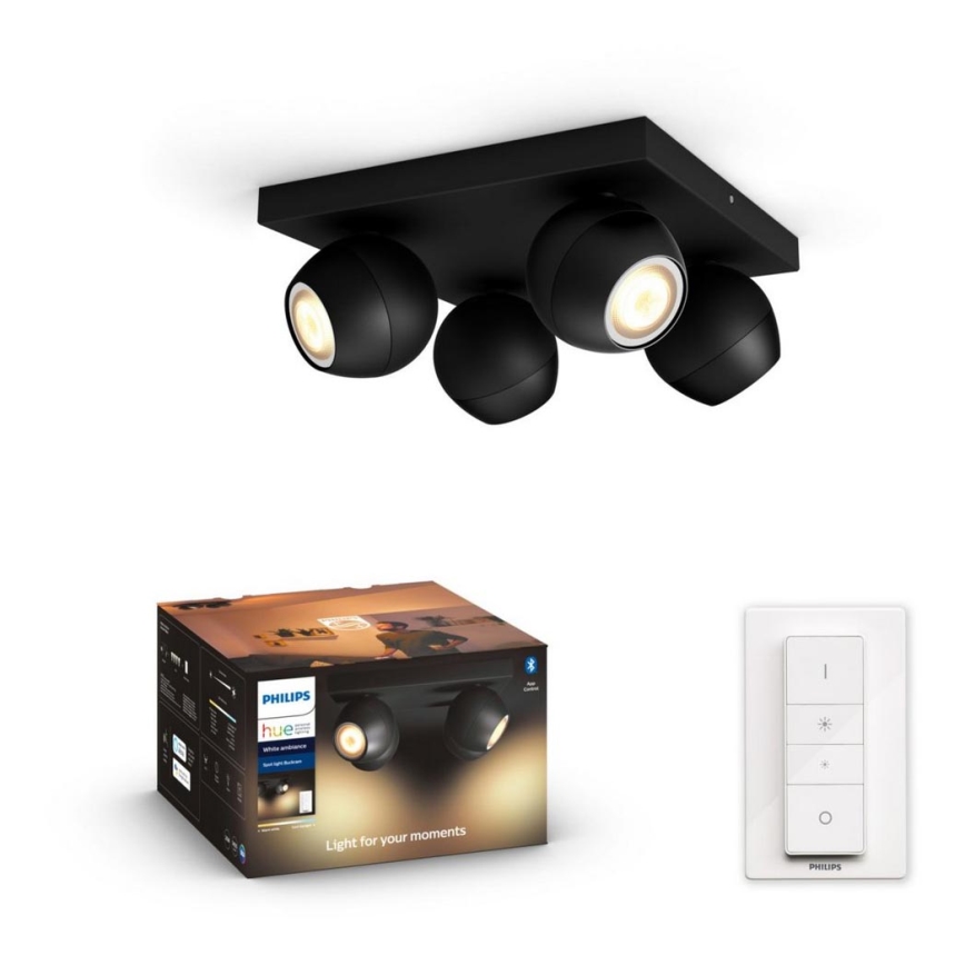 Philips - LED Димируем спот Hue BUCKRAM 4xGU10/5W/230V