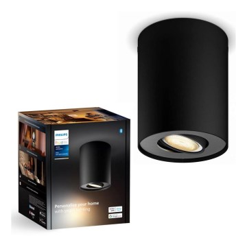 Philips - LED Димируем спот Hue PILLAR 1xGU10/4,2W/230V 2200-6500K черен