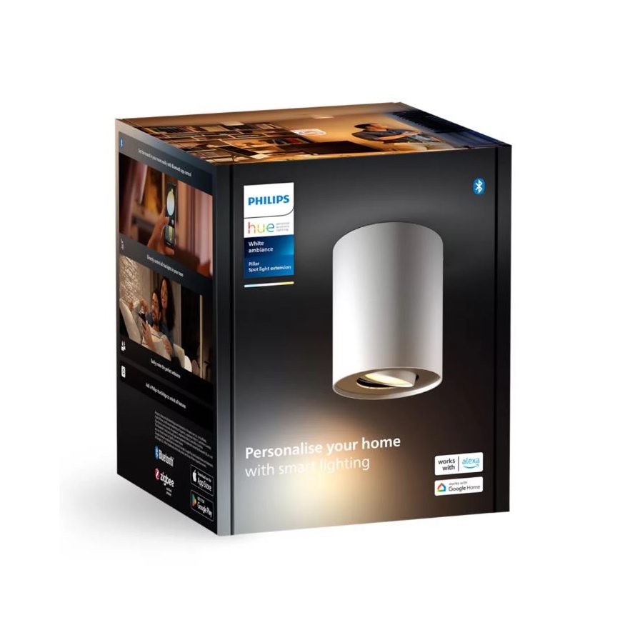 Philips - LED Димируем спот Hue PILLAR 1xGU10/4,2W/230V 2200-6500K бял