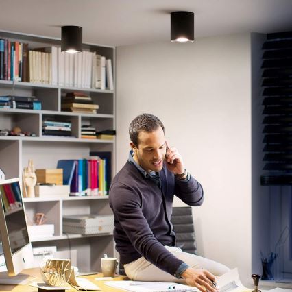 Philips - LED Димируем спот Hue PILLAR 1xGU10/4,2W/230V 2200-6500K черен