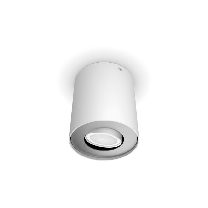 Philips - LED Димируем спот Hue PILLAR 1xGU10/4,2W/230V 2200-6500K + дистанционно управление бял
