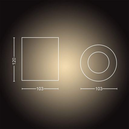 Philips - LED Димируем спот Hue PILLAR 1xGU10/4,2W/230V 2200-6500K + дистанционно управление черен