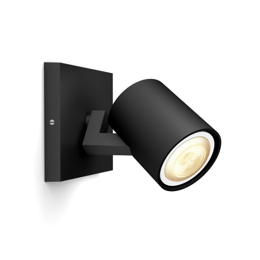 Philips - LED Димируем спот Hue RUNNER 1xGU10/4,2W/230V 2200-6500K + дистанционно управление черен