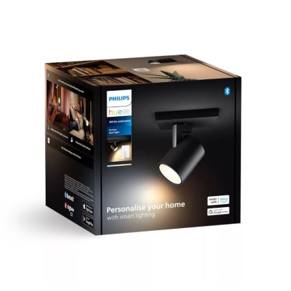 Philips - LED Димируем спот Hue RUNNER 1xGU10/4,2W/230V 2200-6500K + дистанционно управление черен