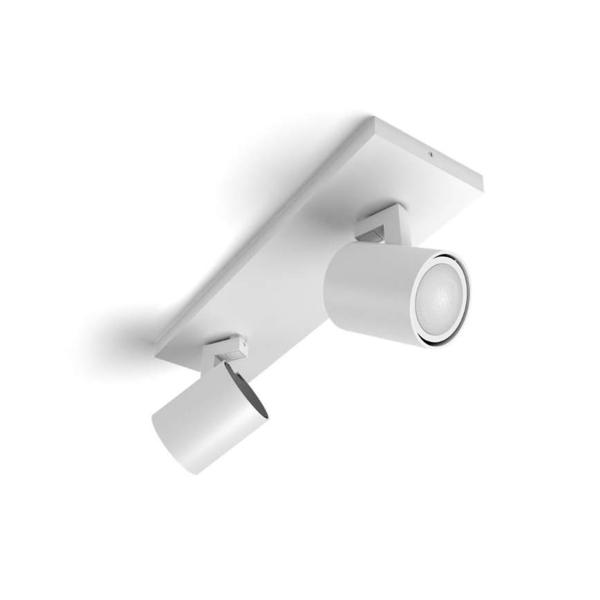 Philips - LED Димируем спот Hue RUNNER 2xGU10/4,2W/230V 2200-6500K + дистанционно управление бял