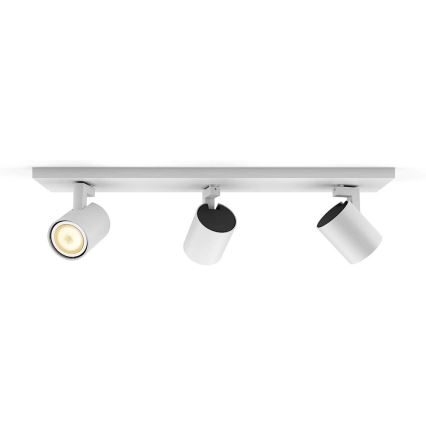 Philips - LED Димируем спот Hue RUNNER 3xGU10/4,2W/230V 2200-6500K + дистанционно управление бял
