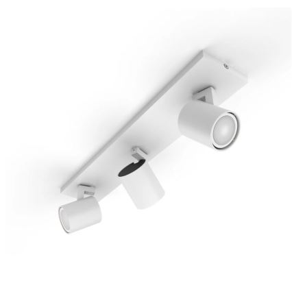 Philips - LED Димируем спот Hue RUNNER 3xGU10/4,2W/230V 2200-6500K + дистанционно управление бял