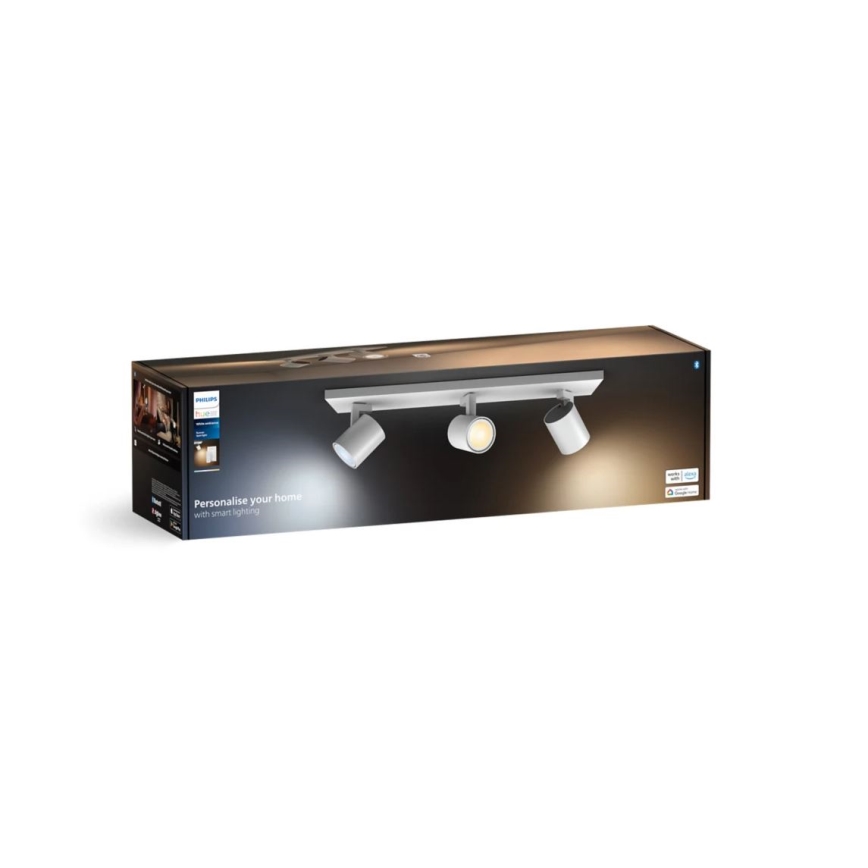 Philips - LED Димируем спот Hue RUNNER 3xGU10/4,2W/230V 2200-6500K + дистанционно управление бял