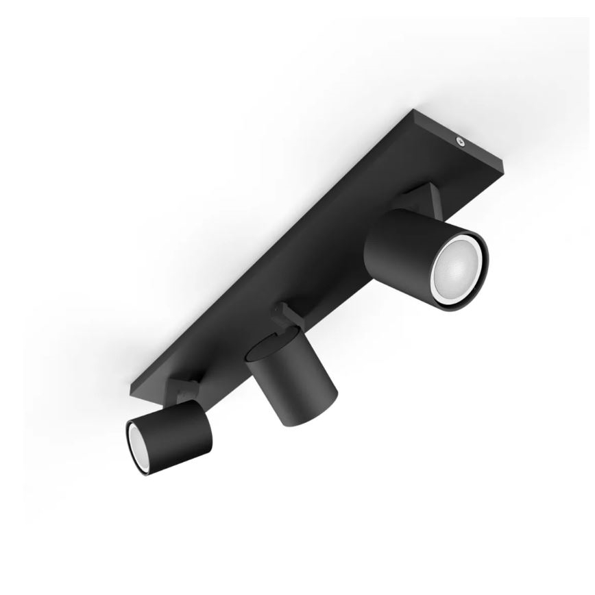 Philips - LED Димируем спот Hue RUNNER 3xGU10/4,2W/230V 2200-6500K + дистанционно управление черен