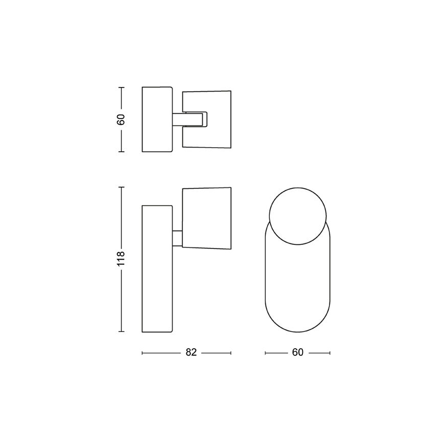 Philips - LED Димируем стенен спот LED/4,5W/230V