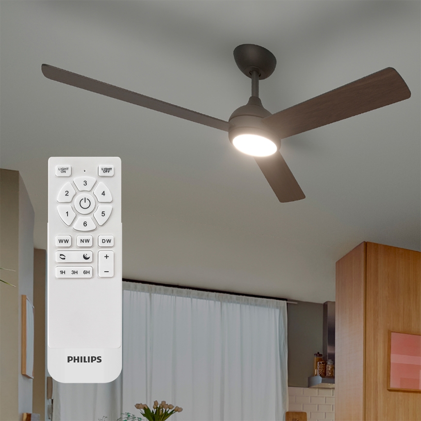Philips - LED димируем таванен вентилатор CIVX LED/24W/230V + дистанционно управление
