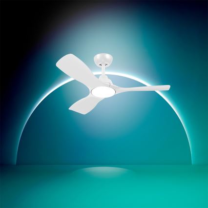 Philips - Димируем LED таванен вентилатор OLAS LED/24W/230V Ø 106 см бял + дистанционно управление