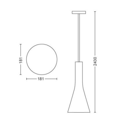 Philips - LED Димируем висящ полилей Hue EXPLORE 1xE27/6W/230V 2200-6500K