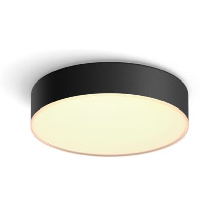 Philips - LED Димируем плафон Hue LED/9,6W/230V 2200-6500K Ø 261 мм черен + дистанционно управление