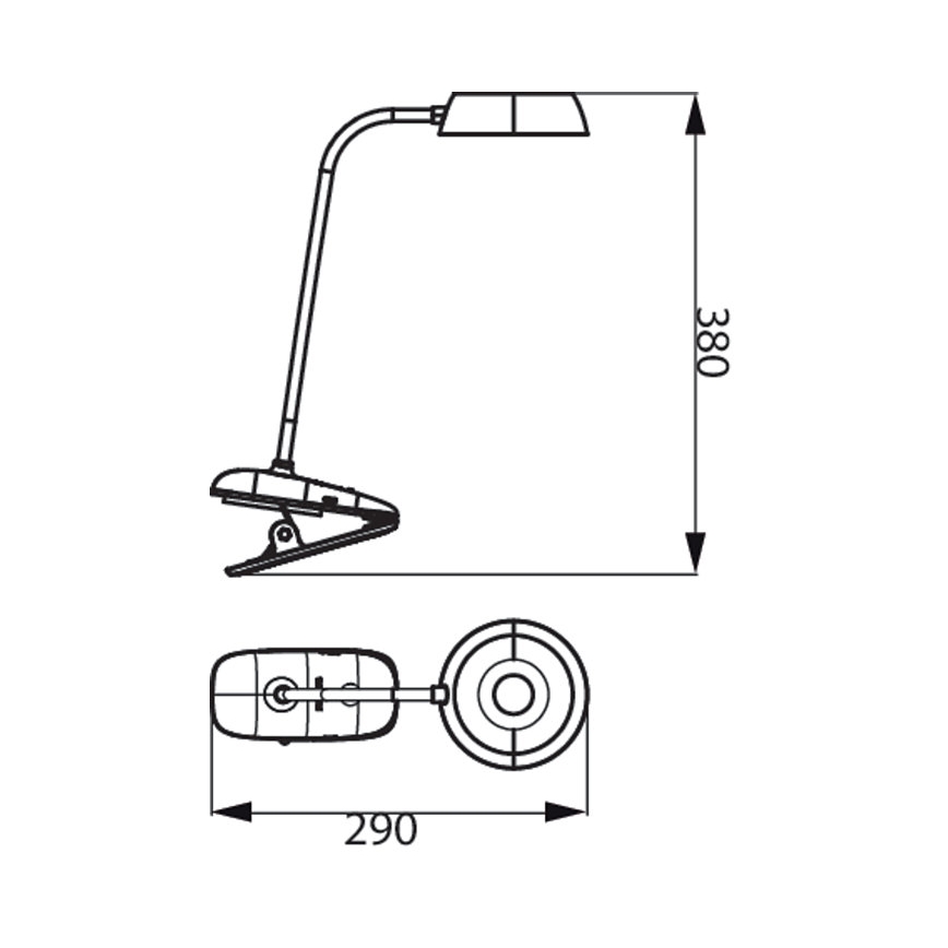 Philips - LED Димируема лампа с щипка DONUTCLIP LED/3W/5V CRI 90 бяла
