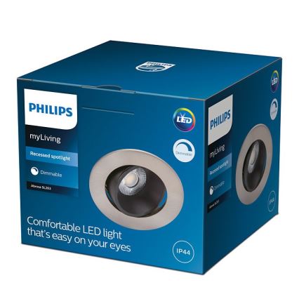 Philips - LED Димируема лампа за баня ABROSA 1xLED/9W/230V IP44