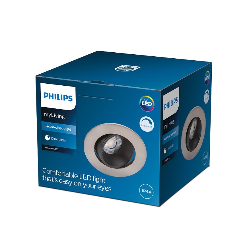 Philips - LED Димируема лампа за баня ABROSA 1xLED/9W/230V IP44