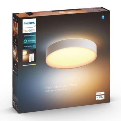 Philips - LED Димируема лампа за баня Hue DEVERE LED/19,2W/230V IP44 ⌀ 381мм 2200-6500K + дистанционно