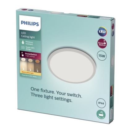 Philips - LED Димируема лампа за баня SCENE SWITCH LED/15W/230V IP44 2700K