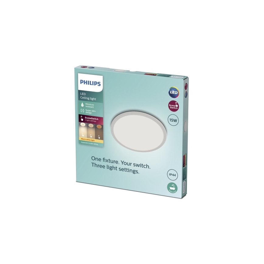 Philips - LED Димируема лампа за баня SCENE SWITCH LED/15W/230V IP44 2700K