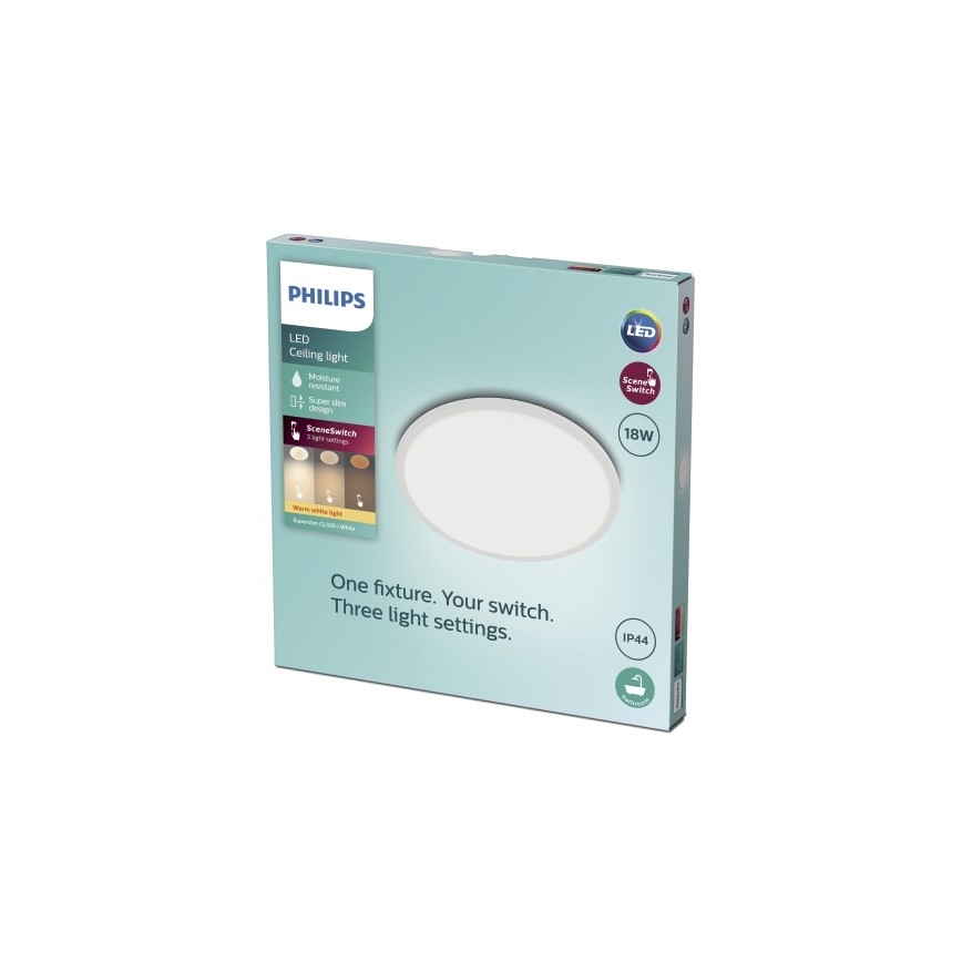 Philips - LED Димируема лампа за баня SCENE SWITCH LED/18W/230V IP44 2700K