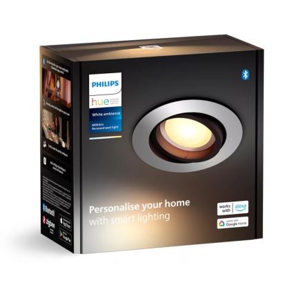 Philips - LED Димируема лампа за вграждане Hue MILLISKIN 1xGU10/4,2W/230V 2200-6500K