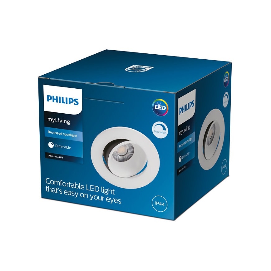 Philips - LED Димируема луничка за баня ABROSA 1xLED/9W/230V IP44