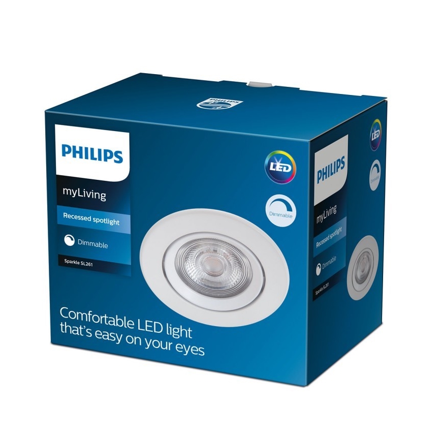 Philips - LED Димируема луничка за вграждане LED/5W/230V 2700K