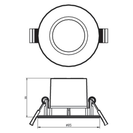 Philips - LED Димируема луничка LED/5,5W/230V