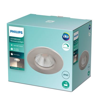 Philips - LED Димируема луничка за баня LED/5,5W/230V 2700K IP65